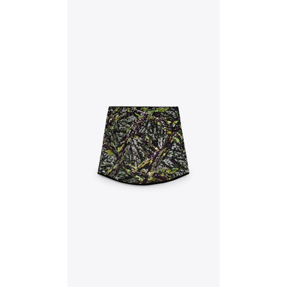 NWT zara short sequin skirt - Picture 12 of 13